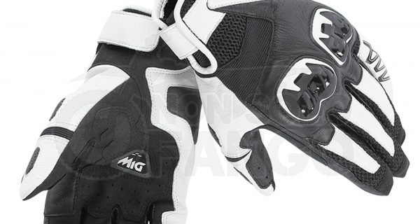 Guanti moto Mig C2 Gloves Nero/Bianco/Nero