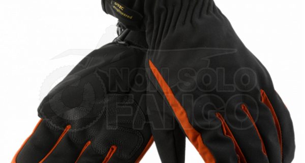 Guanti Cardiff D-Dry Nero/Rosso-Lava XXL