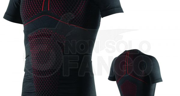 Maglia tecnica D-CORE THERMO TEE SS Nero/Rosso M