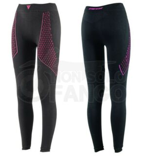 Sottopantaloni moto lunghi Dainese D-CORE THERMO PANT LL LADY Nero/Fuxia