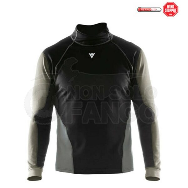 Maglia termica TOP MAP WS Nero/Antracite/Grigio L