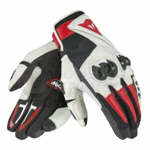 Guanti moto Mig C2 Gloves Nero/Bianco/Rosso-Lava