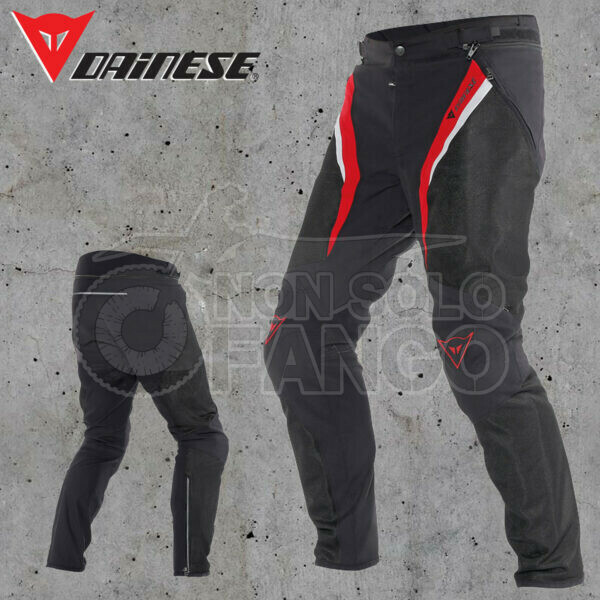 Pantaloni Dainese DRAKE SUPER AIR TEX Black/Red/White