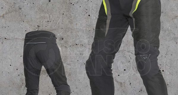 Pantaloni Dainese DRAKE SUPER AIR TEX Black/Fluo-Yellow/Dark-Gull-Gray