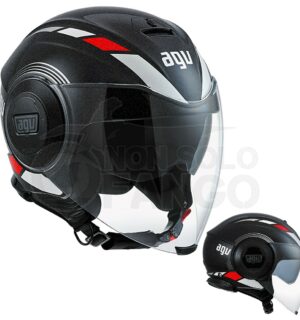 Casco moto Jet FLUID E2205 Multi Equalizer Black/Grey
