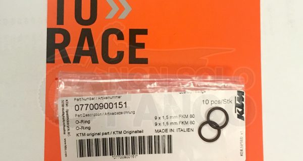 Coppia O-Ring filtro olio in plastica corto KTM EXC 250 400 450 520 530
