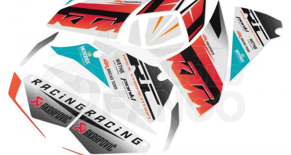 Kit grafiche Race Power Parts KTM RC 125 200 390 dal 2014 al 2018