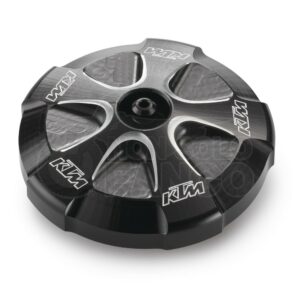 Tappo serbatoio Factory alluminio CNC anodizzato nero SX dal 2013 al 2016