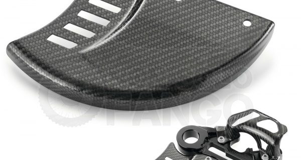 Protezione in carbonio disco freno posteriore EXC ed SX dal 2013 al 2017