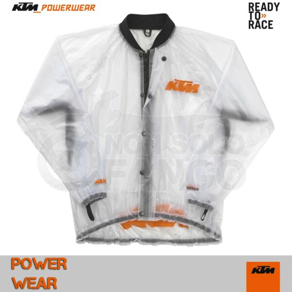 Giacca antipioggia KTM Power Wear Rain Jacket Transparent