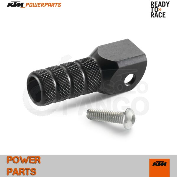 Puntale pedale cambio alluminio anodizzato nero EXC ed SX fino al 2016