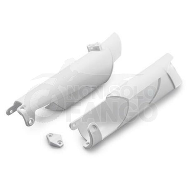 Coppia parasteli chiusi bianco KTM EXC SX dal 2005 al 2015