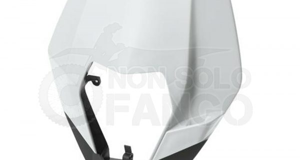 Mascherina portafaro bianco KTM EXC dal 2008 al 2013