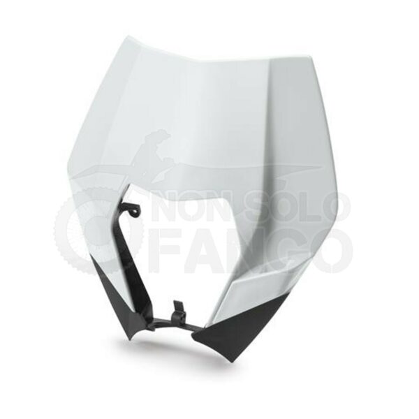 Mascherina portafaro bianco KTM EXC dal 2008 al 2013