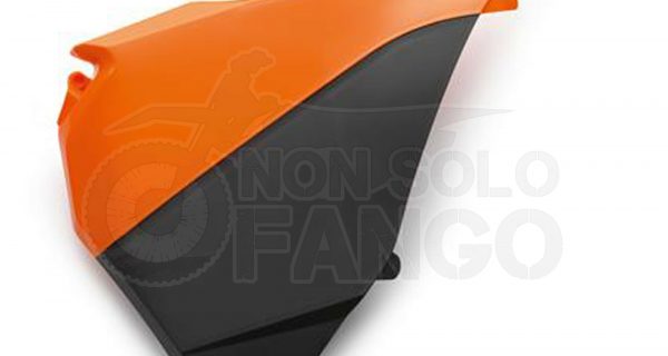 Coperchio cassa filtro sinistro arancio EXC ed SX dal 2013 al 2016