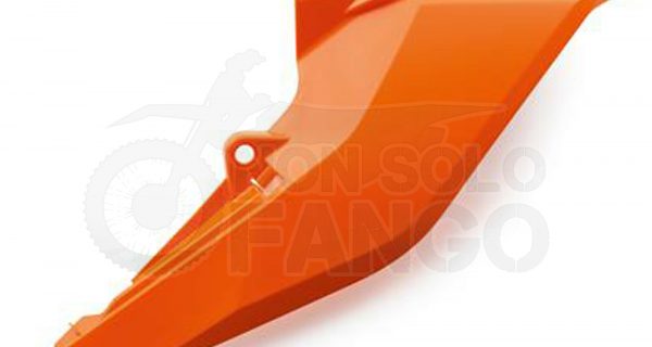 Coperchio cassa filtro sinistro arancio EXC ed SX dal 2016 al 2017
