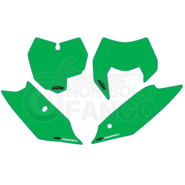 Kit tabelle portanumero verde EXC ed SX dal 2013 al 2016