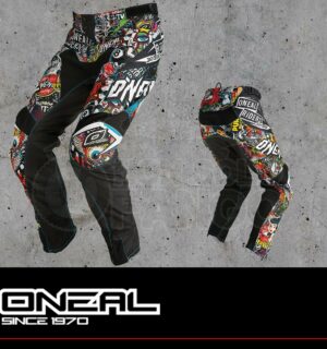 Pantaloni Moto Off-Road O’Neal MAYHEM LITE Pants CRANK black/multi