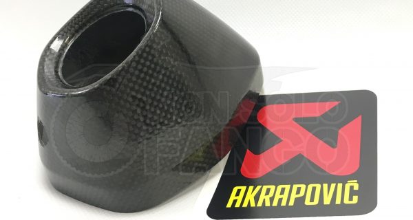 Fondello in carbonio silenziatore Akrapovic KTM EXC ed SX