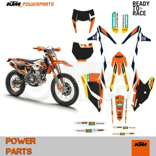 Kit grafiche Factory Enduro EXC ed SX dal 2016 al 2017