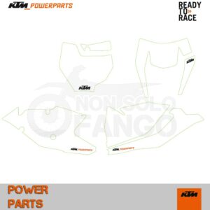 Kit tabelle portanumero bianco EXC ed SX dal 2016 al 2017