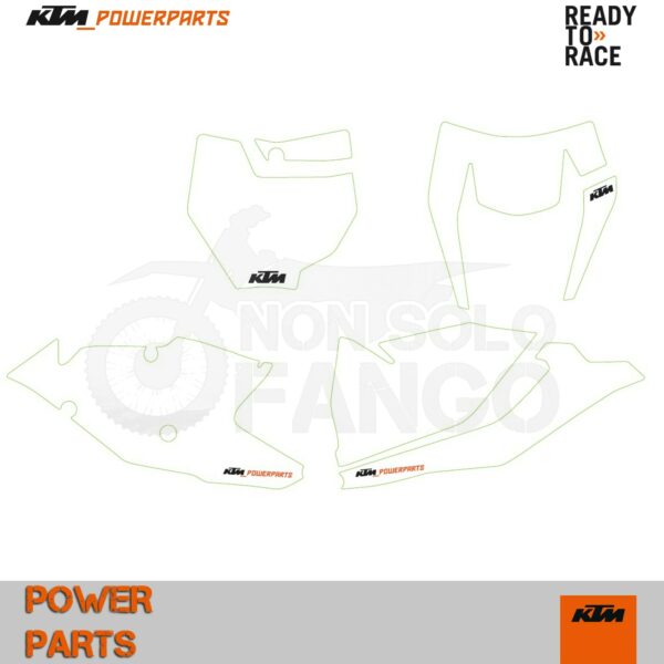 Kit tabelle portanumero bianco EXC ed SX dal 2016 al 2017