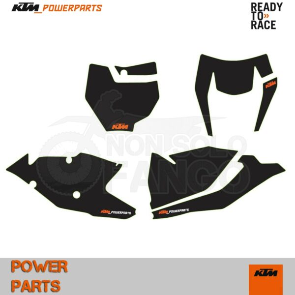 Kit tabelle portanumero nero EXC ed SX dal 2016 al 2017