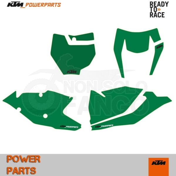 Kit tabelle portanumero verde EXC ed SX dal 2016 al 2017