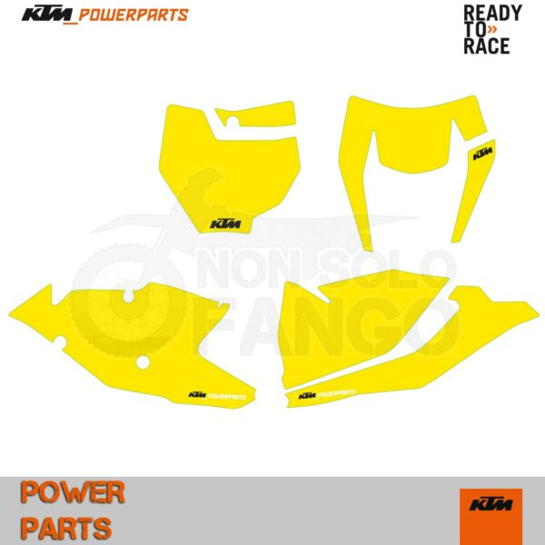 Kit tabelle portanumero giallo EXC ed SX dal 2016 al 2017