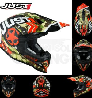 Casco Moto Off Road Just 1 – J12 Kombat Red
