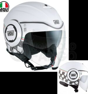Casco moto Jet FLUID E2205 Multi GARDA White / Italy