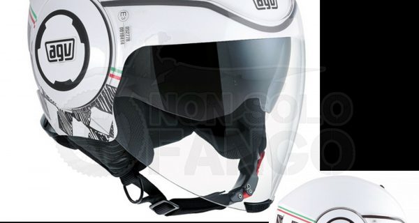 Casco moto Jet FLUID E2205 Multi GARDA White / Italy