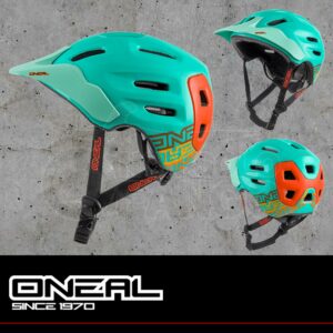 Casco MTB O’neal Defender Helmet FLAT mint/orange