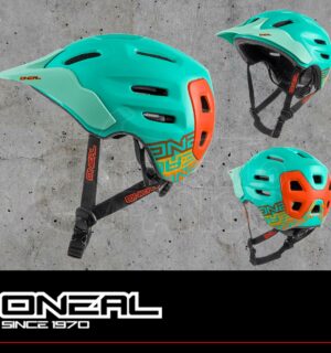 Casco MTB O’neal Defender Helmet FLAT mint/orange
