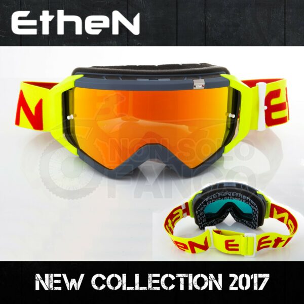 Maschera Ethen Zerocinque MX0534 Yellow Fluo Red TOP