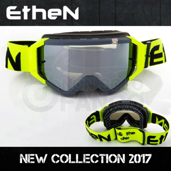 Maschera Ethen Zeroinque MX0544 Yellow Fluo Blue TOP