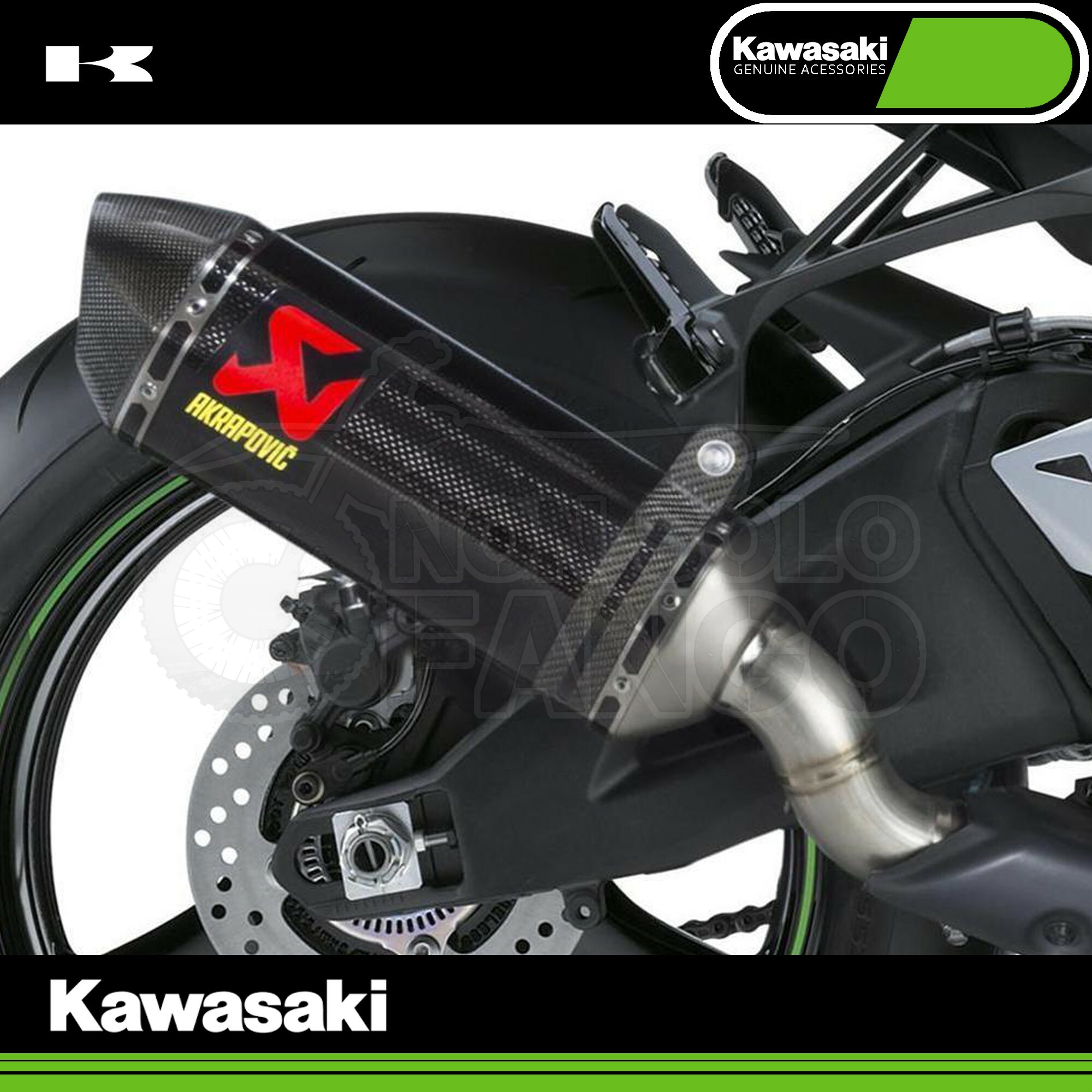 Scarico Akrapovic Carbonio SBK replica Kawasaki ZX-10RR MY 2017