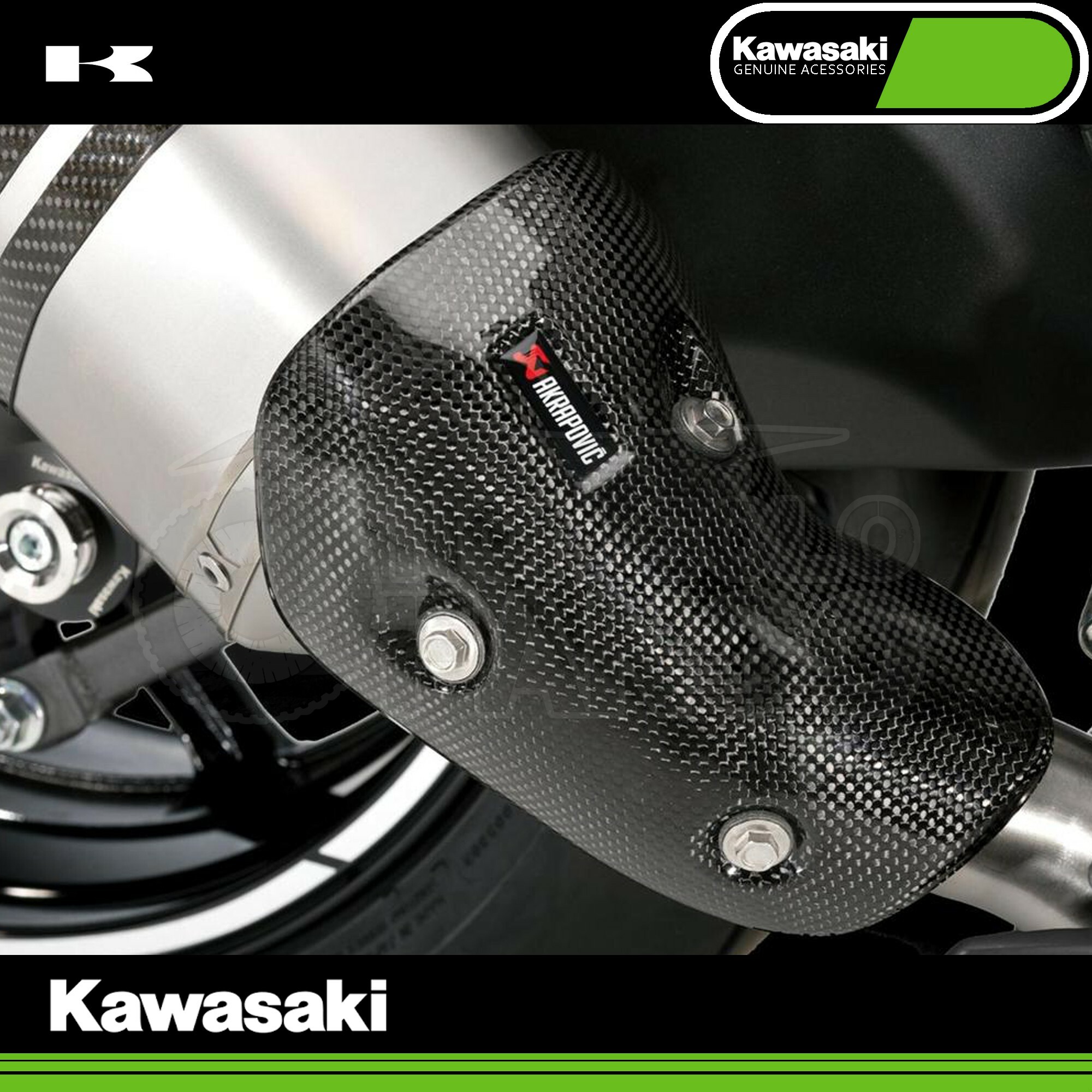 Protezione calore scarico Akrapovic Kawasaki Z 1000 MY 2017