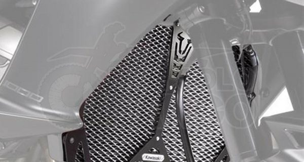 Griglia protezione radiatore argento Kawasaki Versys 1000