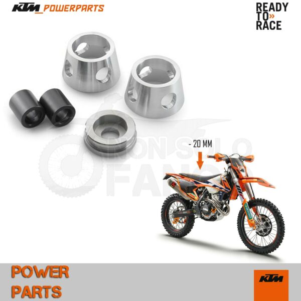 Kit riduzione altezza sospensioni -20 mm KTM EXC dal 2017