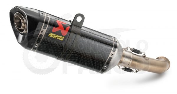 Silenziatore slip-on Akrapovic Duke RC 125 200 390 dal 2017 al 2020
