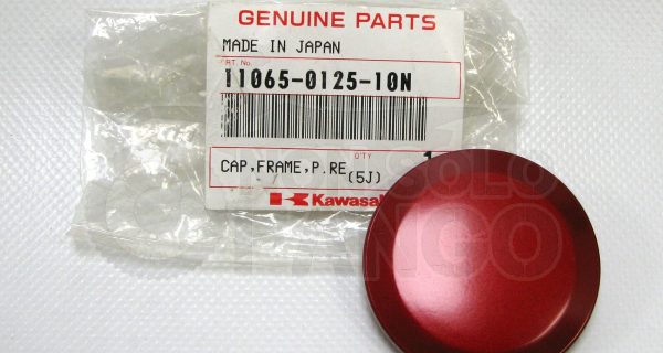 Tappo telaio rosso Kawasaki ER-6n e ER-6f dal 2006 al 2008