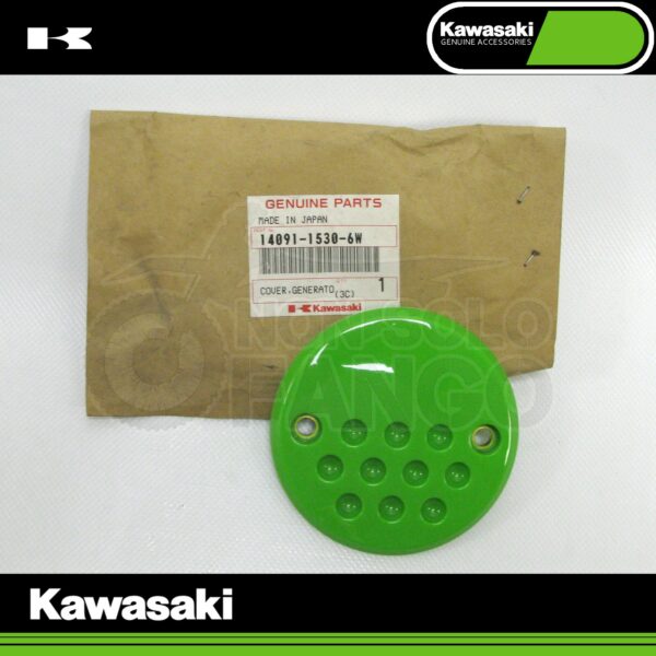 Coperchio verde cover frizione/generatore Kawasaki Z 1000 dal 2003 al 2005