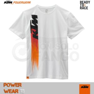 T-shirt KTM Power Wear 2018 Faded Tee White
