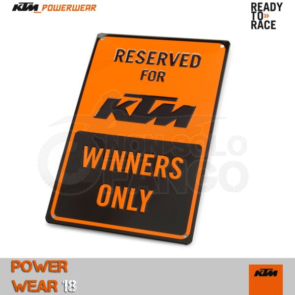 Targa parcheggio KTM Power Wear 2018 Parking Plate