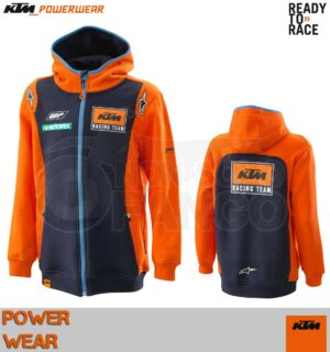 Felpa Bambino KTM Power Wear 18 Kids Replica Team Zip Hoodie