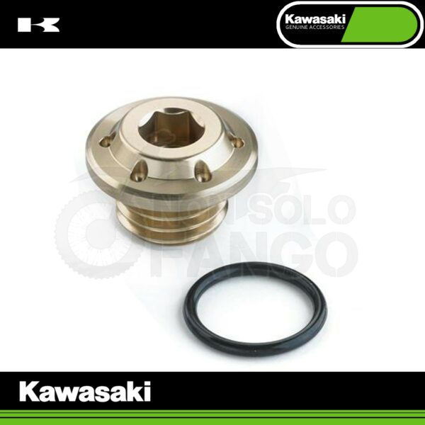 Tappo rabbocco olio in alluminio Gold Kawasaki Z 900 RS