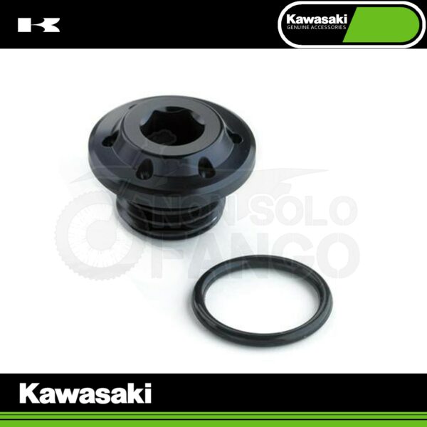 Tappo rabbocco olio in alluminio Black Kawasaki Z 900 RS