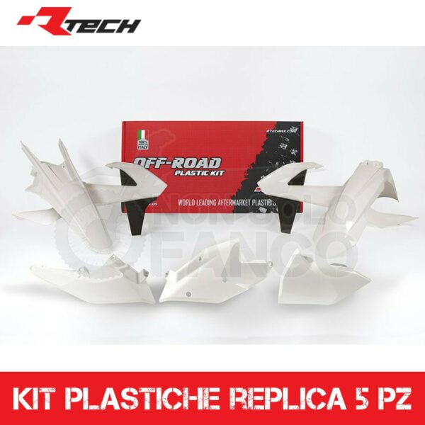 Kit plastiche replica Bianco Nero KTM EXC ed XC-W dal 2017 al 2018