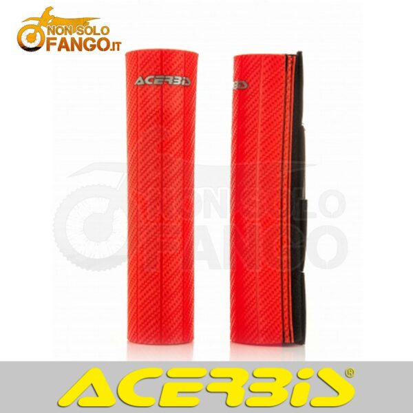 Protezione in gomma fordero forcelle Acerbis rosso